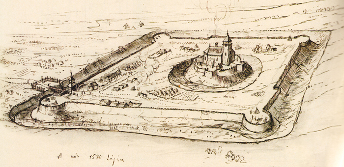 Fácános castle in Fonyód cca. 1570 – reconstruction © Ferenc Kőnig