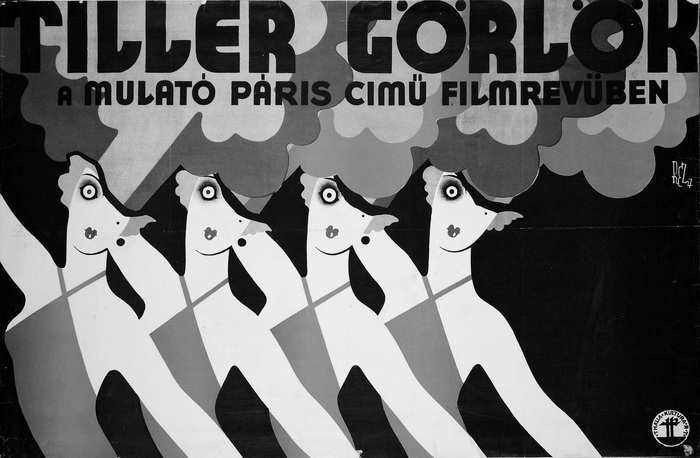 Tibor Réz-Diamant: Tiller girls in the revue film, Mulató Párizs, 1927 © National Széchényi Library